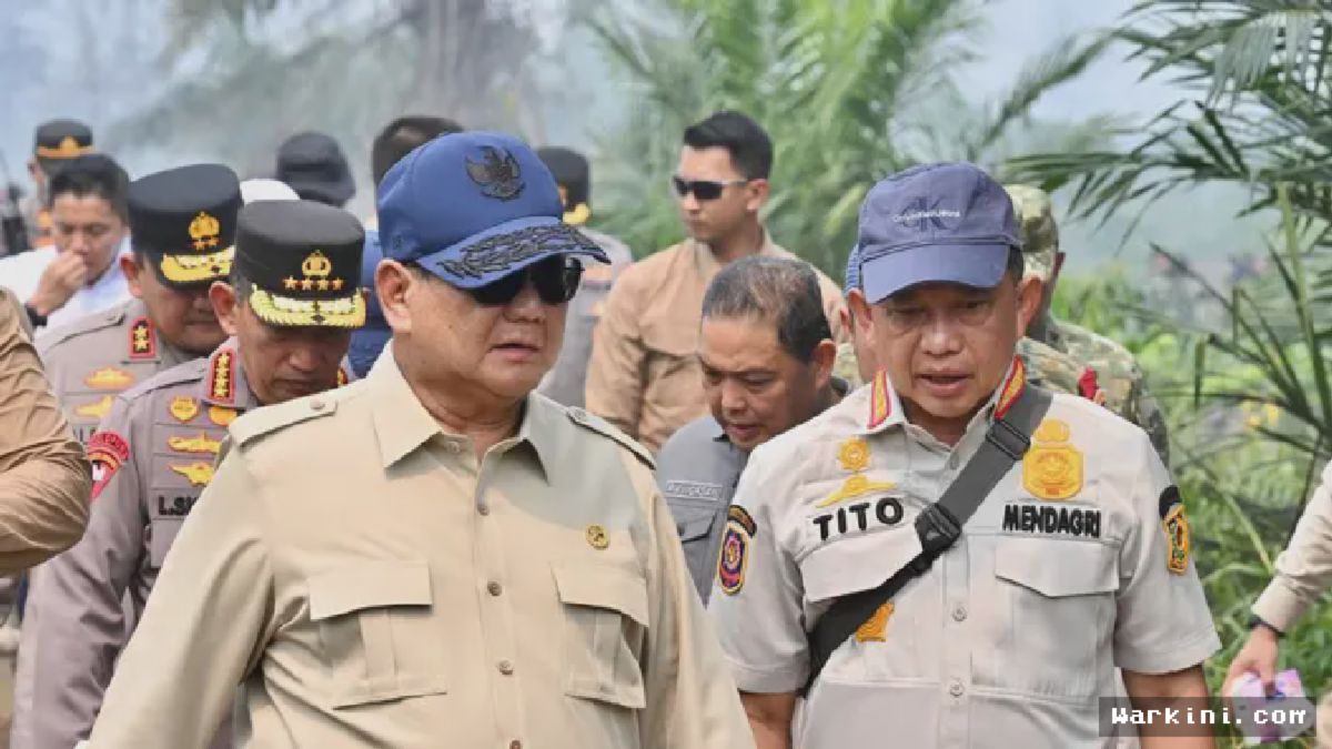KUBU RAYA — Presiden Prabowo Tinjau Penanganan Karhutla di Kalimantan Barat