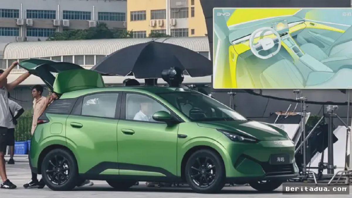 BYD Seagull Generasi Kedua Muncul, Desain Hijau dan Kabin Baru Bocor