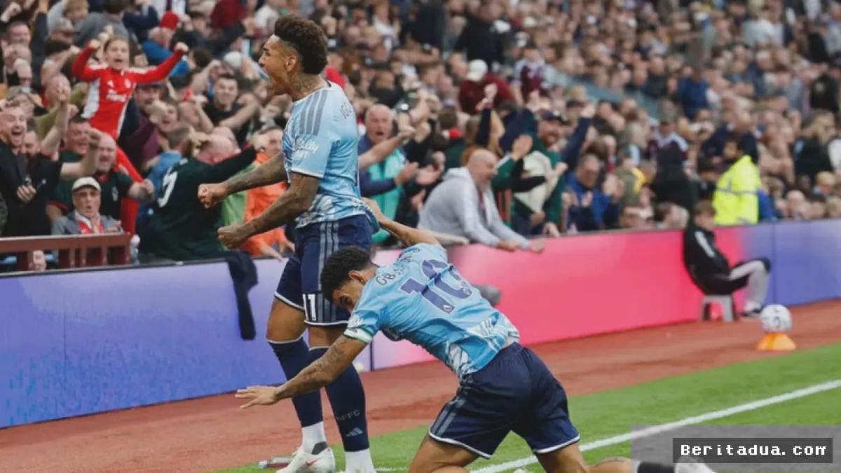 Nottingham Forest Raih Kemenangan Dramatis 2-1 Atas Aston Villa