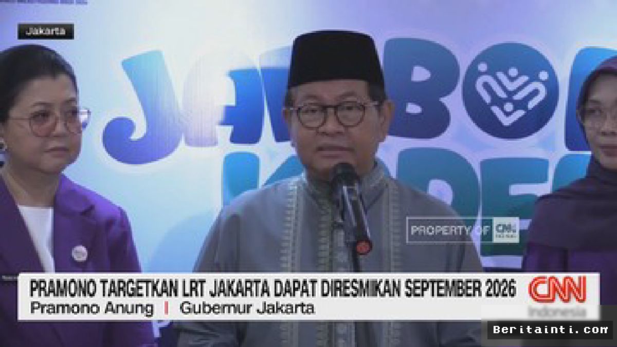 Pramono Anung Targetkan LRT Kelapa Gading-Manggarai Beroperasi September 2026