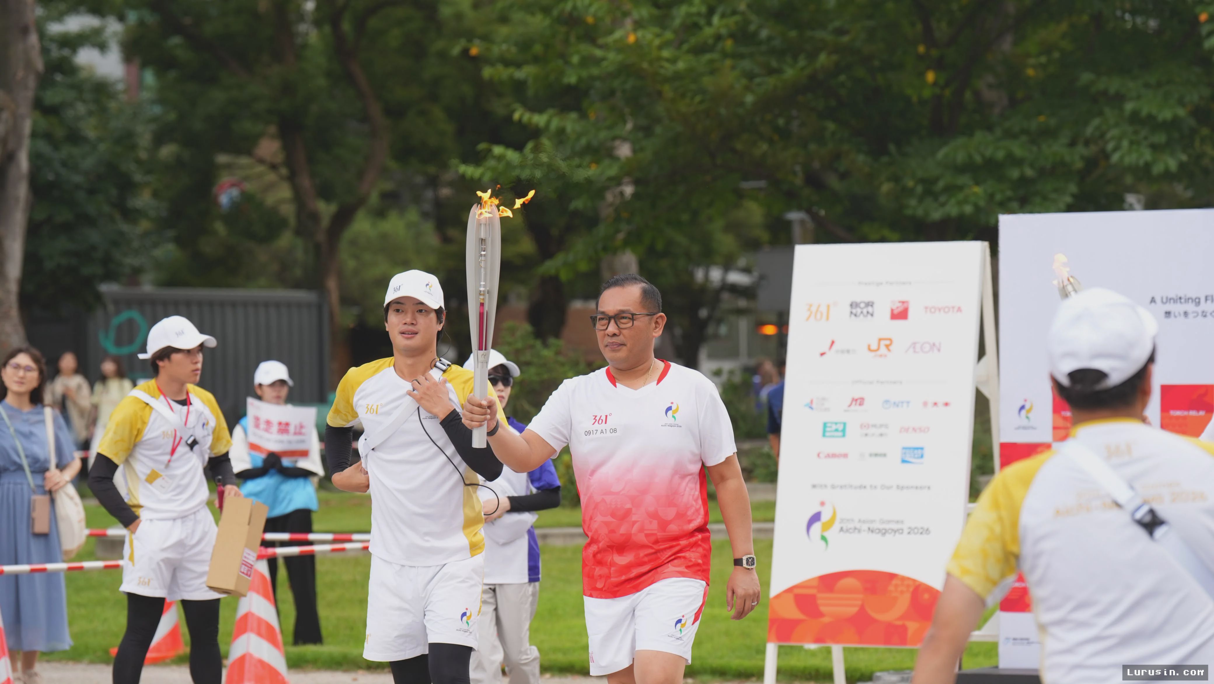 Nagoya — Todotua Pasaribu Ikuti Kirab Obor Asian Games 2026