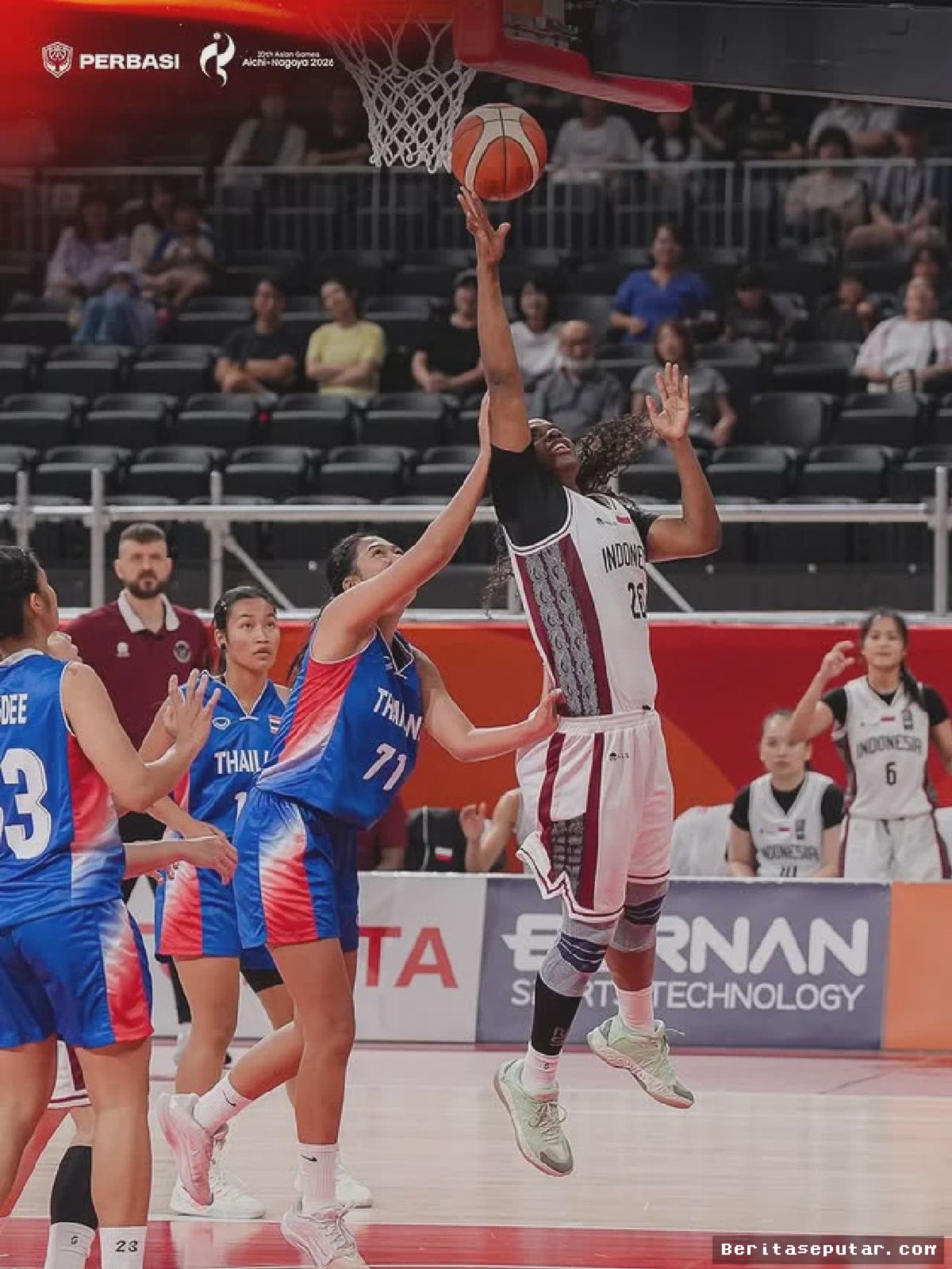 Basket Putri Indonesia Tumbangkan Thailand 61-52 di Asian Games 2026