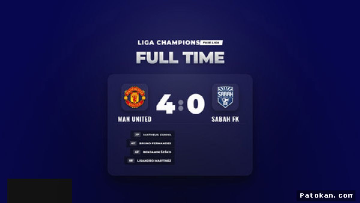 MANCHESTER — Manchester United Pesta Gol Tundukkan Sabah FK 4-0