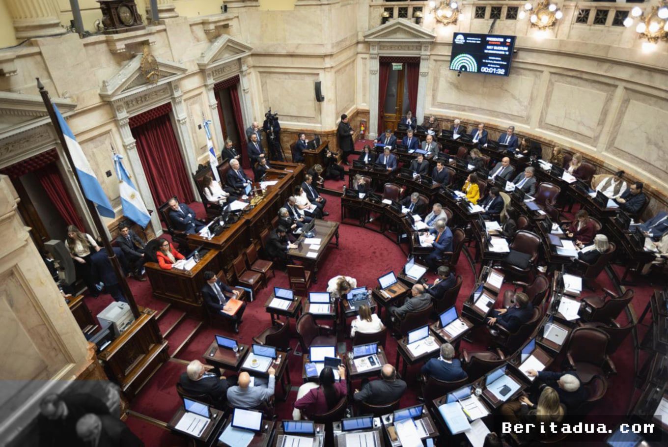 ARGENTINA — Senat Bahas RUU Fiskal saat Inflasi Grosir Melonjak 2,1 Persen