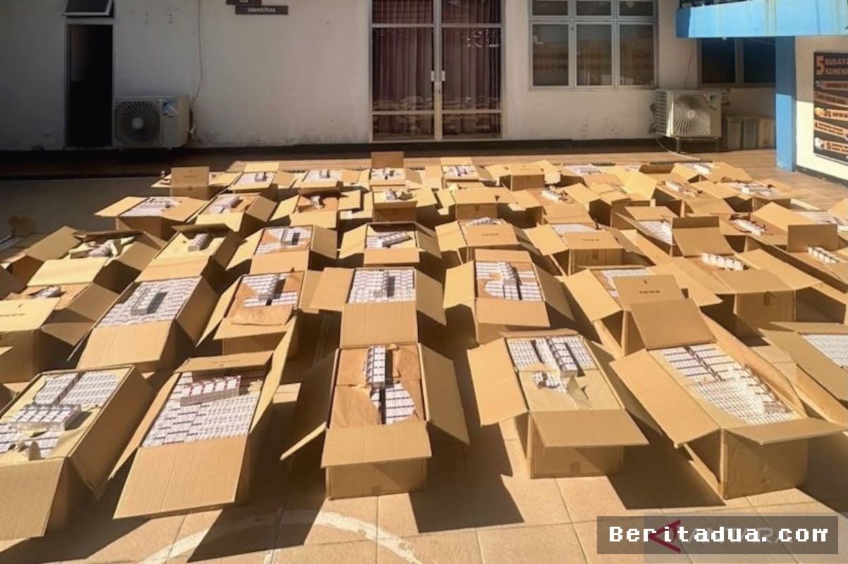 Bea Cukai Kendari Sita 3,9 Juta Batang Rokok Ilegal di Sultra