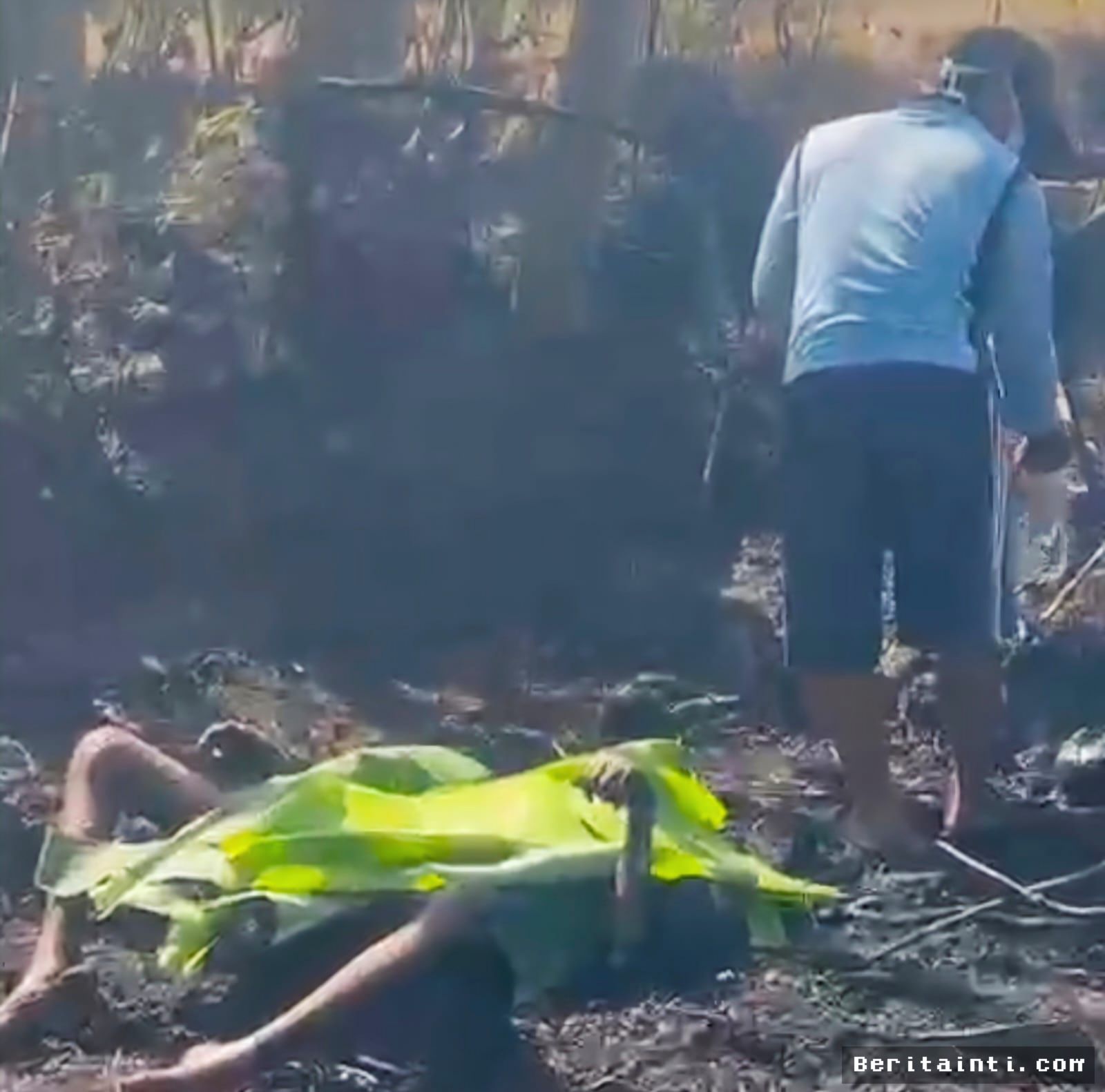 Lampung Utara — Warga Lansia Tewas Terbakar Saat Pemadaman Lahan