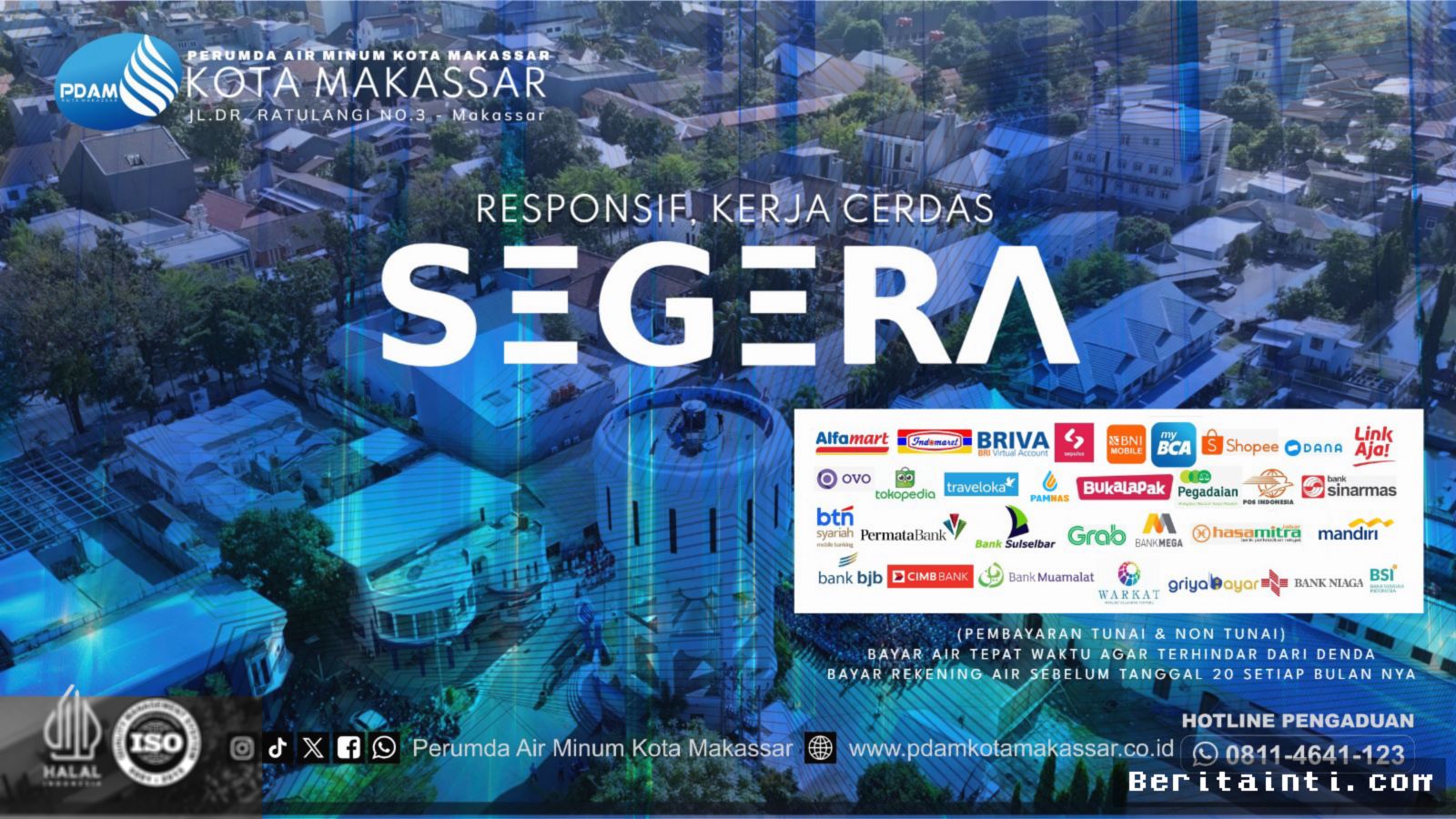 MAKASSAR — Munafri Arifuddin Dorong Realisasi Gaji ke-13 Pegawai PDAM