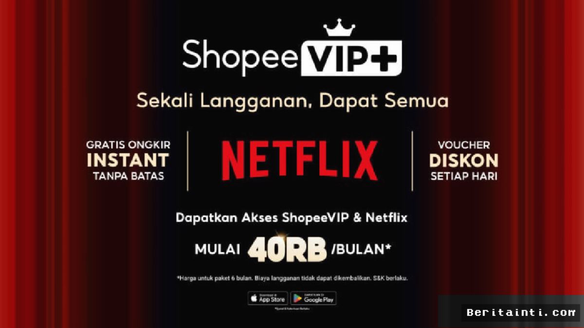 Shopee Resmi Peluncurkan ShopeeVIP+ dengan Akses Langganan Netflix