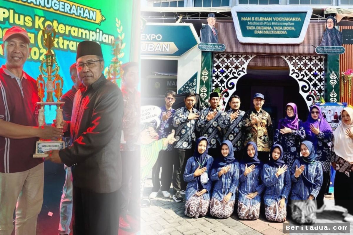 MAN 5 Sleman Sabet Dua Penghargaan Bergengsi di Extranas VIII Lamongan