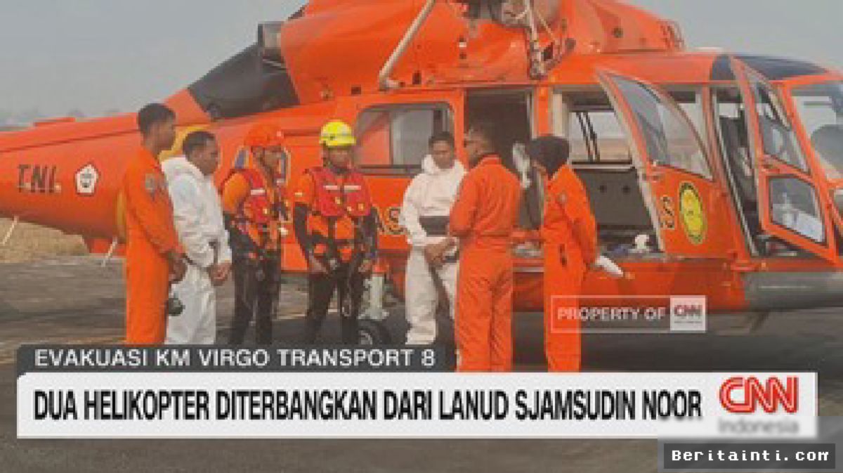 Lanud Sjamsudin Noor Kerahkan Dua Helikopter Cari Korban KM Virgo