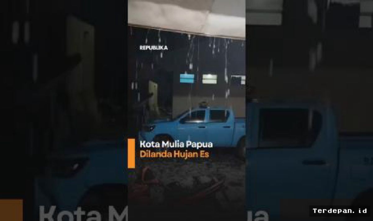 PUNCAK JAYA — Hujan Es Terjang Kota Mulia Papua Tengah