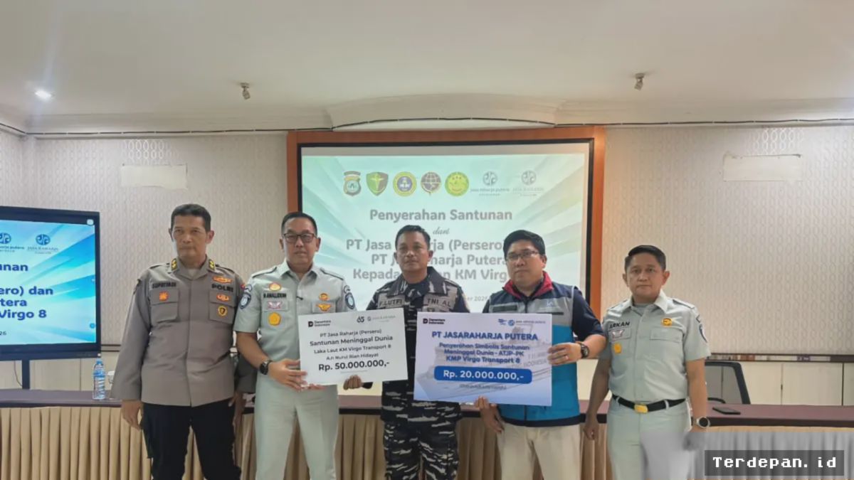 Jasaraharja Putera Salurkan Santunan Korban KM Virgo Rp70 Juta