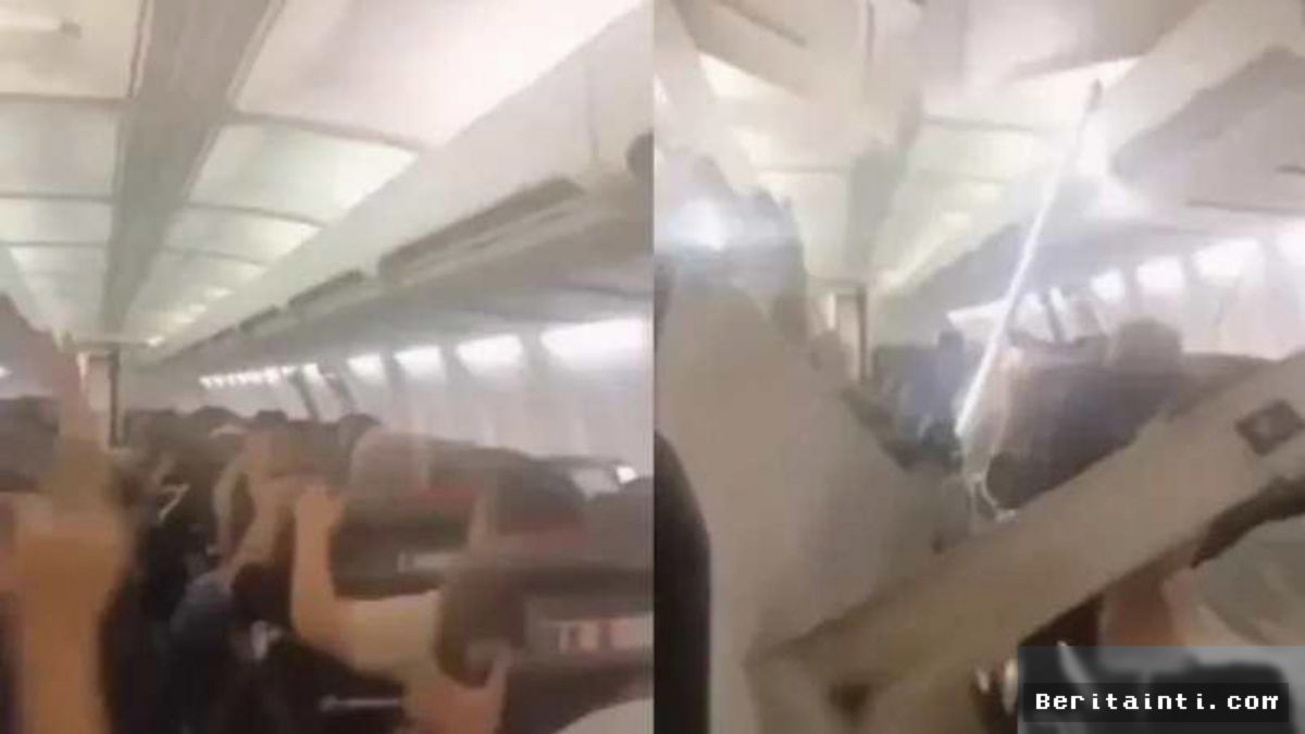 IRAN — Boeing 737 Sepehran Airlines Mendarat Darurat Akibat Ban Pecah