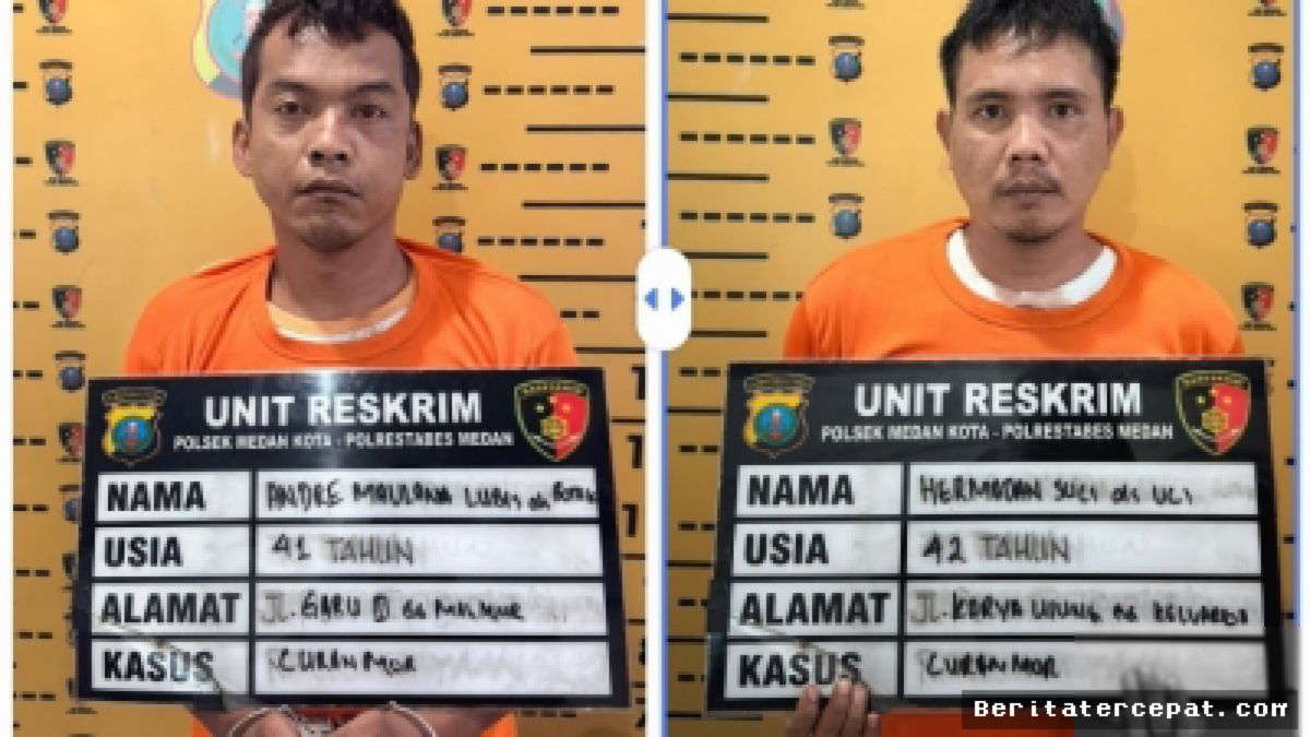 Polsek Medan Kota Tembak Residivis Curanmor Penjual Sembilan Sepeda Motor