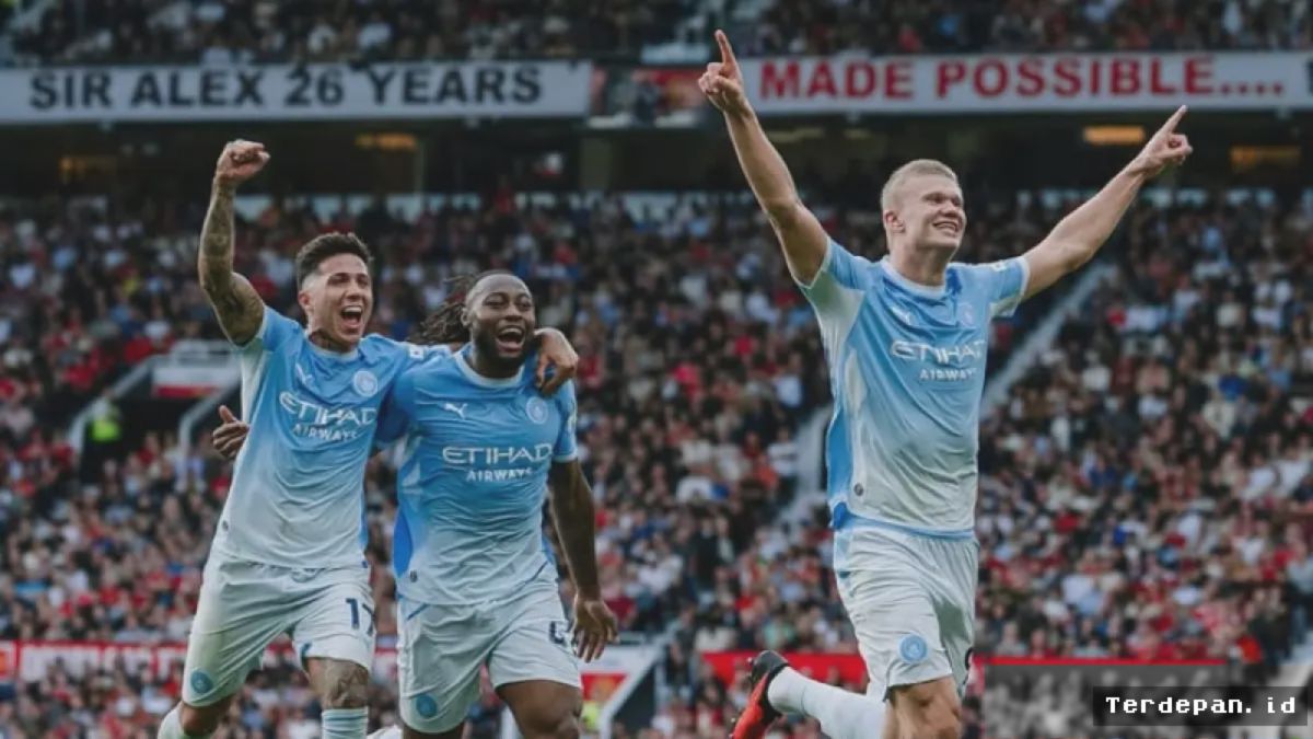 Man City — Haaland Buka Suara Soal Gol Kontroversial di Old Trafford
