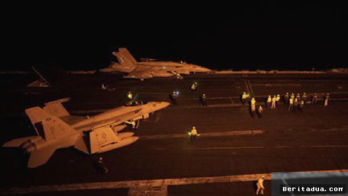 AS Siagakan USS George Washington Hadapi Ancaman Rudal Balistik Iran