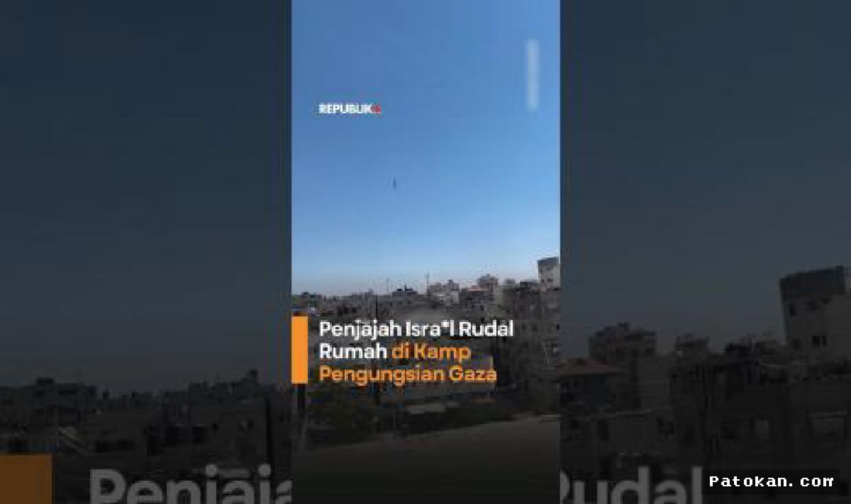 GAZA — Israel Rudal Rumah Warga di Kamp Pengungsi Al-Shati