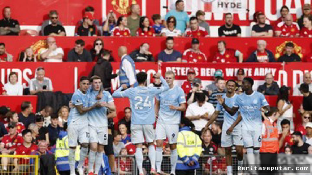 Man City Tumbangkan Man United Meski Bermain 10 Pemain