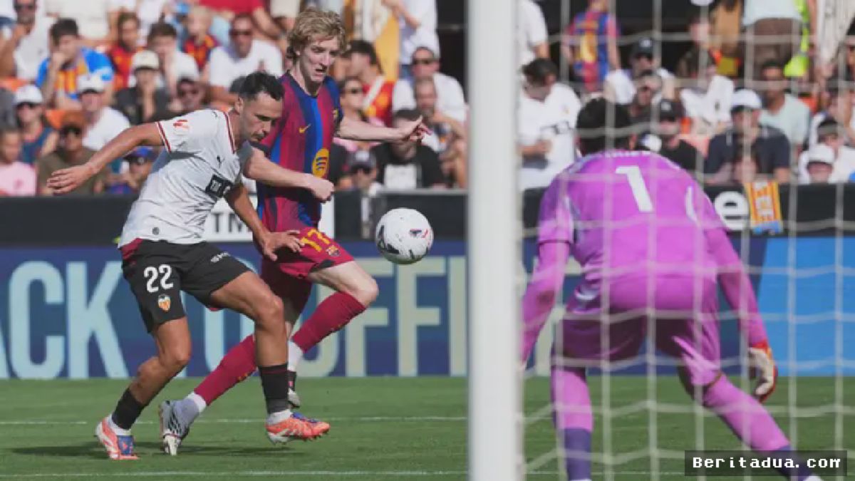 Anthony Gordon Tampil Impresif, Barcelona Curi Poin di Kandang Valencia