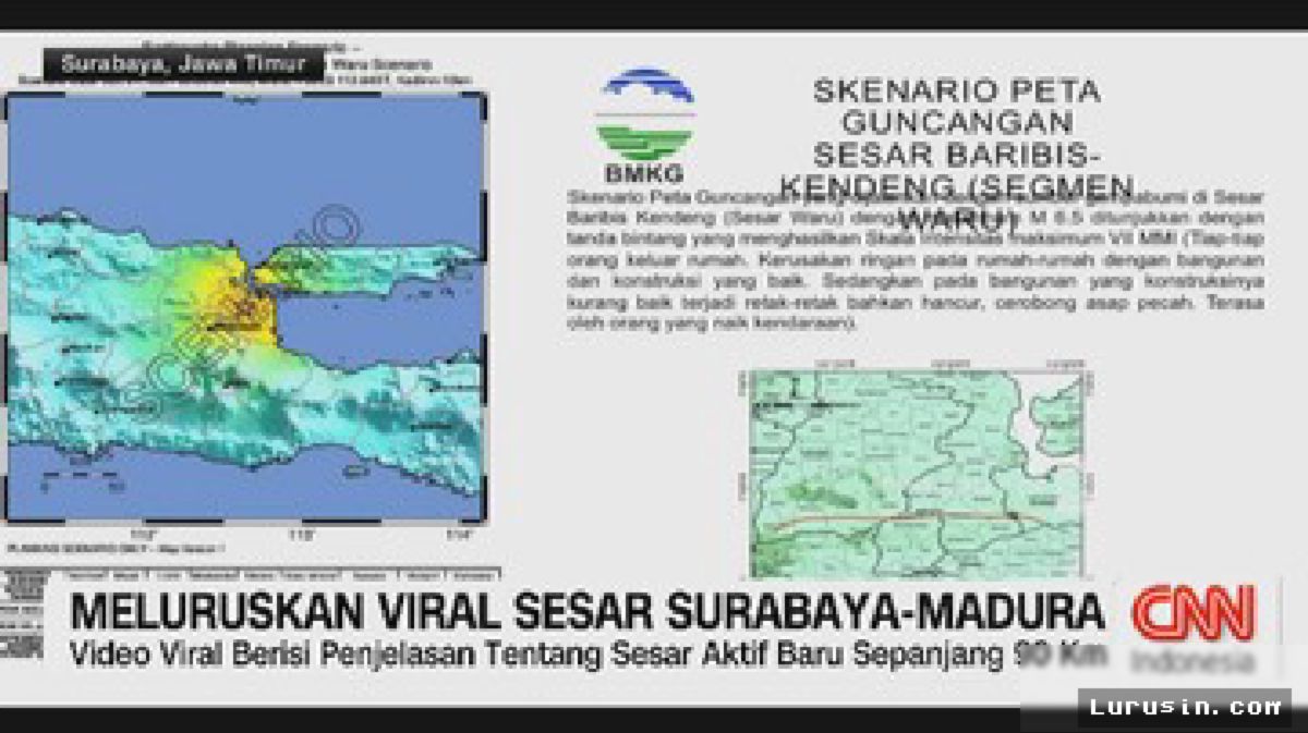 SURABAYA — BMKG Meluruskan Isu Liar Potensi Gempa Sesar Surabaya-Madura