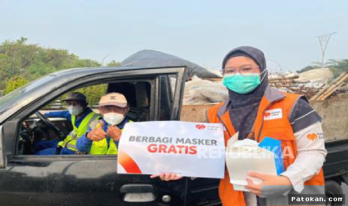 Tangerang Selatan — Rumah Zakat Salurkan 1.180 Masker Dampak Erupsi Krakatau