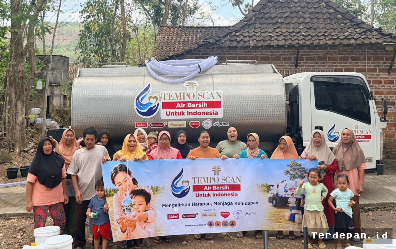Tempo Scan Salurkan 640 Ribu Liter Air Bersih di Jawa-Sumatera