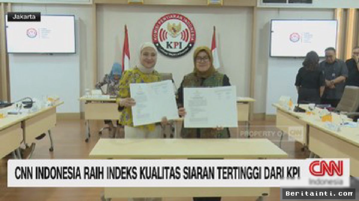 JAKARTA — CNN Indonesia Raih Indeks Kualitas Siaran Tertinggi KPI