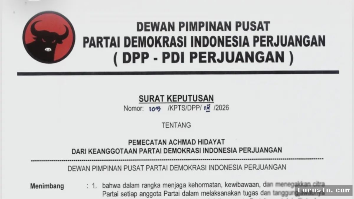 Achmad Hidayat Dipecat PDIP Usai Sowan Jokowi, Tegaskan Tak Pindah PSI
