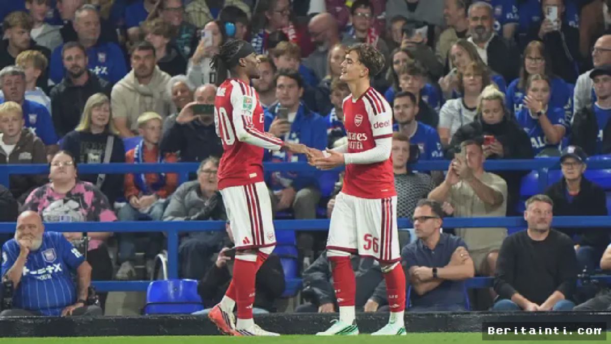 IPSWICH — Max Dowman Cetak Gol, Arsenal Tundukkan Ipswich di Carabao Cup