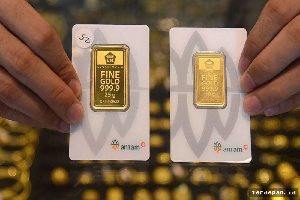 JAKARTA — Harga Emas Antam di Pegadaian Tembus Rp2,63 Juta