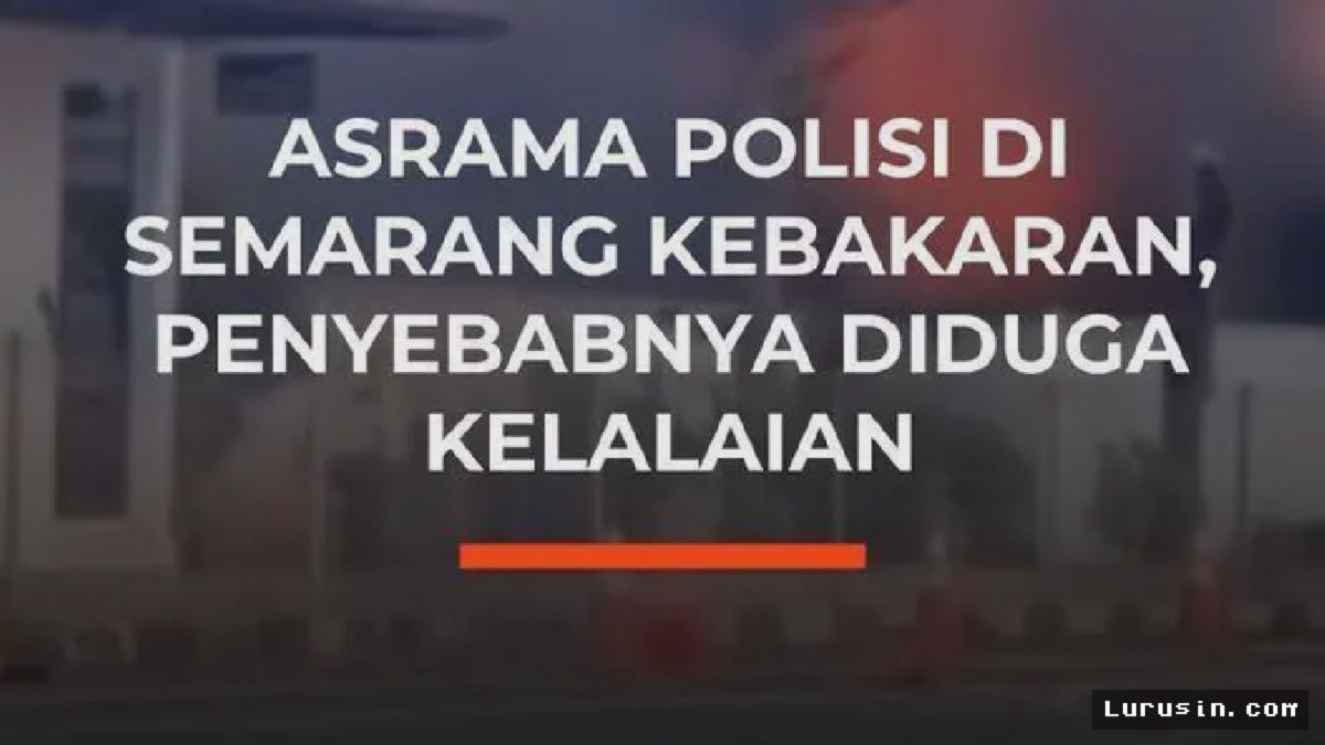 Semarang — Asrama Polisi Polsek Semarang Utara Dilalap Si Jago Merah