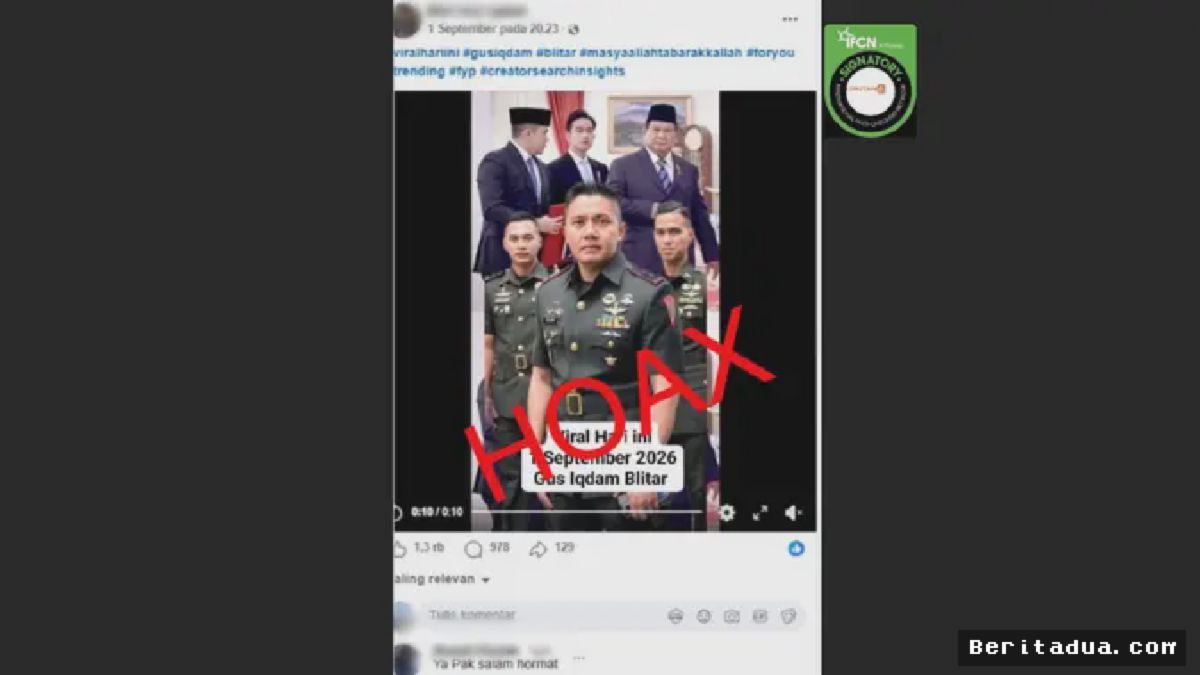 JAKARTA — Seskab Teddy Bagikan Nomor WA Gus Iqdam Dipastikan Hoaks