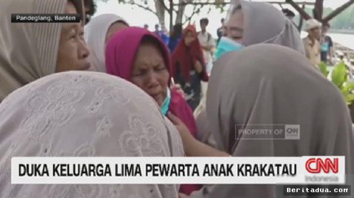 Keluarga Korban Berduka, Lima Pewarta Hilang di Perairan Anak Krakatau