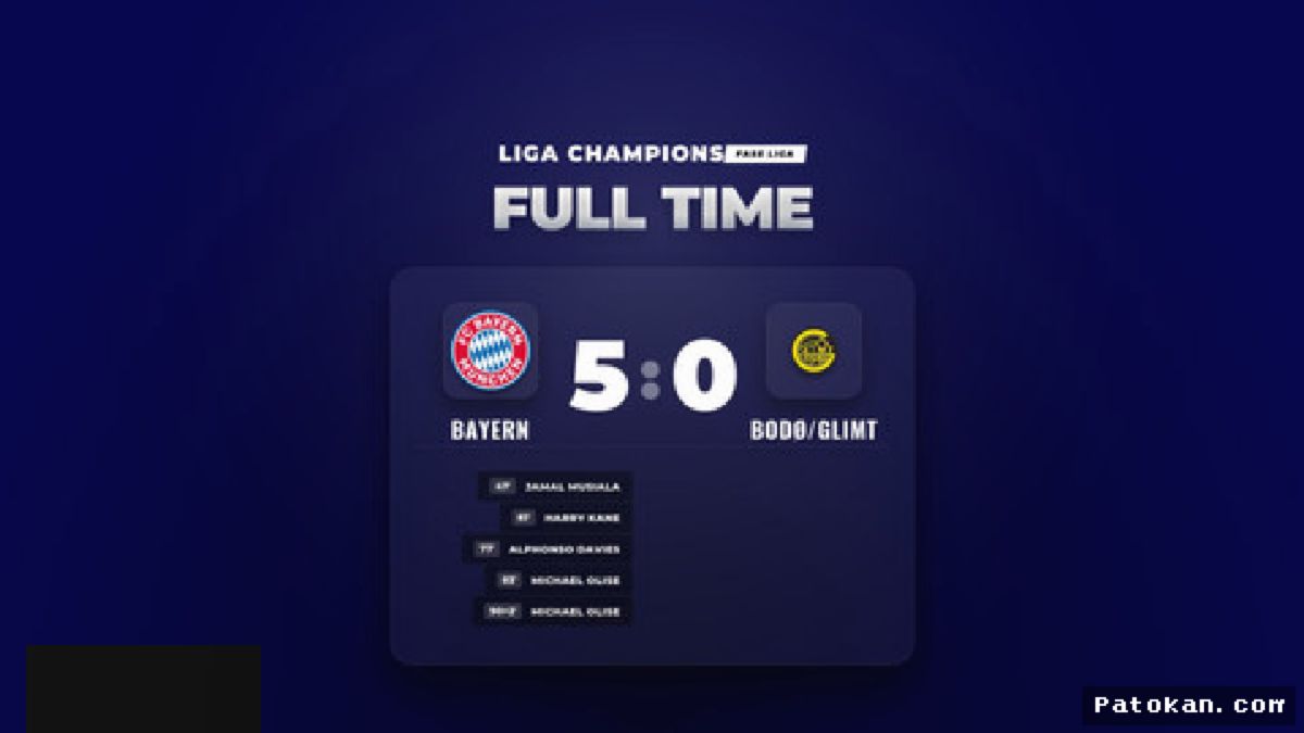 MUNICH — Bayern Munich Bantai Bodø/Glimt 5-0 di Liga Champions
