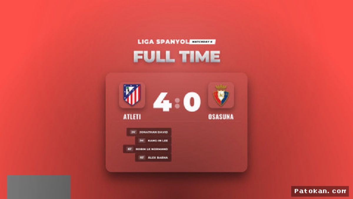 LALIGA — Atletico Madrid Libas Osasuna 4-0 di Cívitas Metropolitano