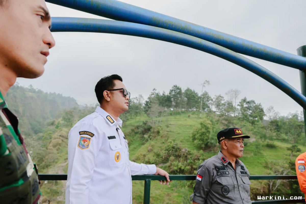 Klaten — Bupati Tinjau Gardu Pandang Kalitalang Pantau Aktivitas Gunung Merapi