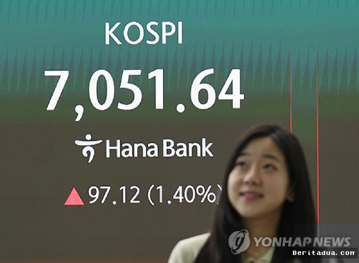 SEOUL — Bursa Saham Seoul Anjlok Imbas Eskalasi Konflik Timur Tengah