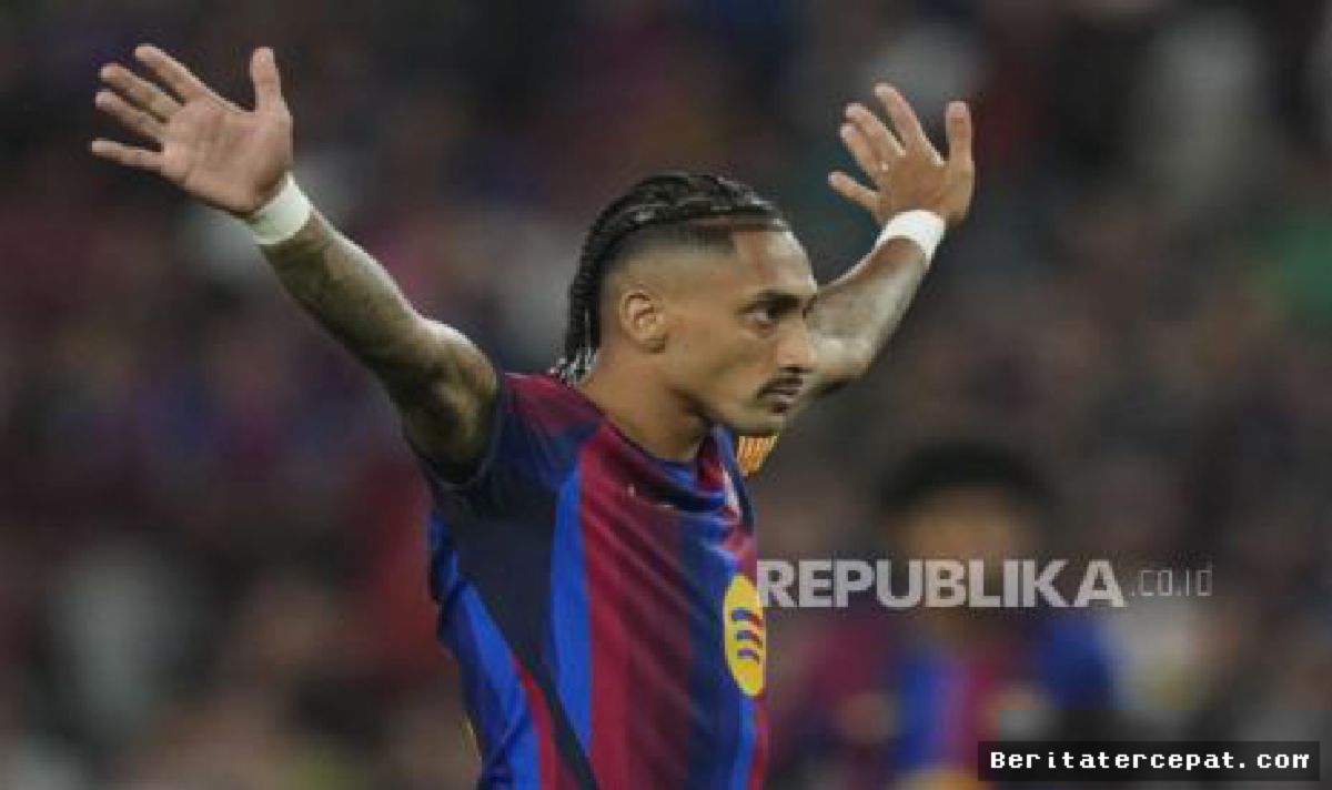 BARCELONA — Raphinha Hattrick, Blaugrana Libas Racing Santander 7-2