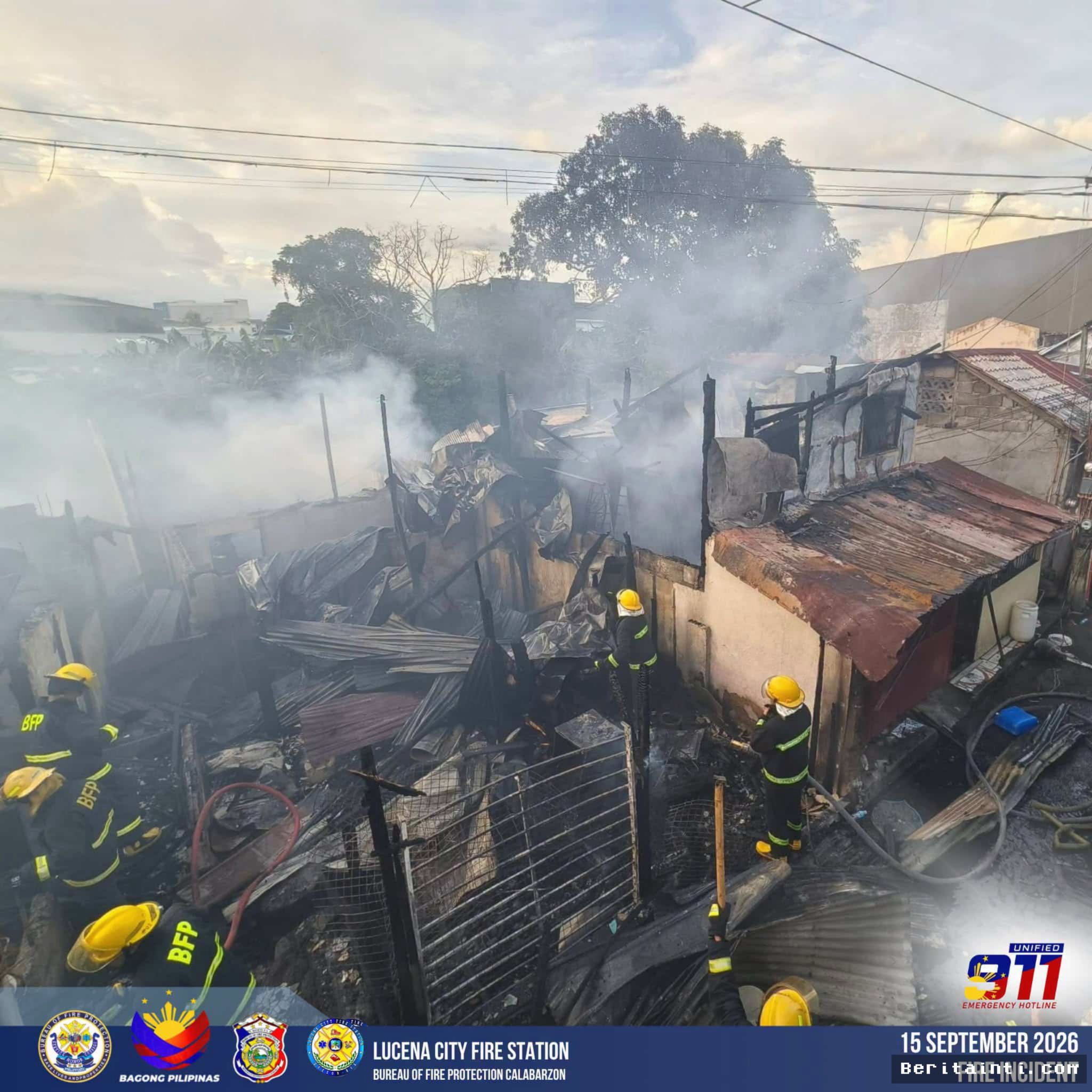 Kebakaran Bantaran Sungai Lucena Tewaskan Lansia Berusia 74 Tahun