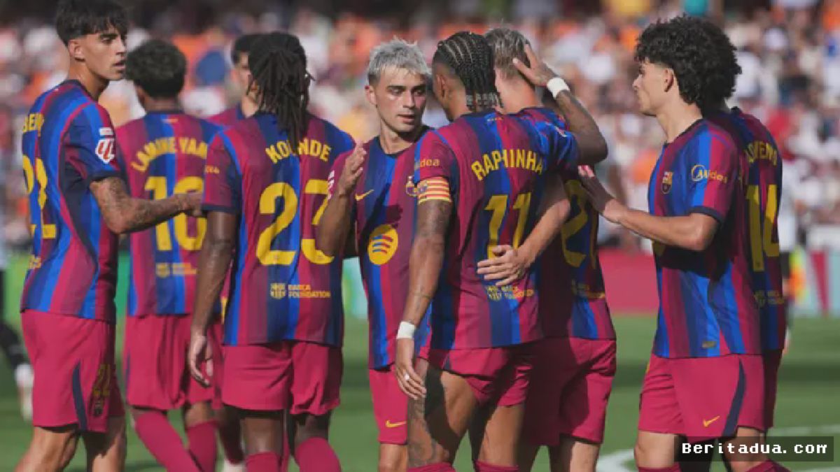 Barcelona Hancurkan Valencia Empat Gol Tanpa Balas di Mestalla