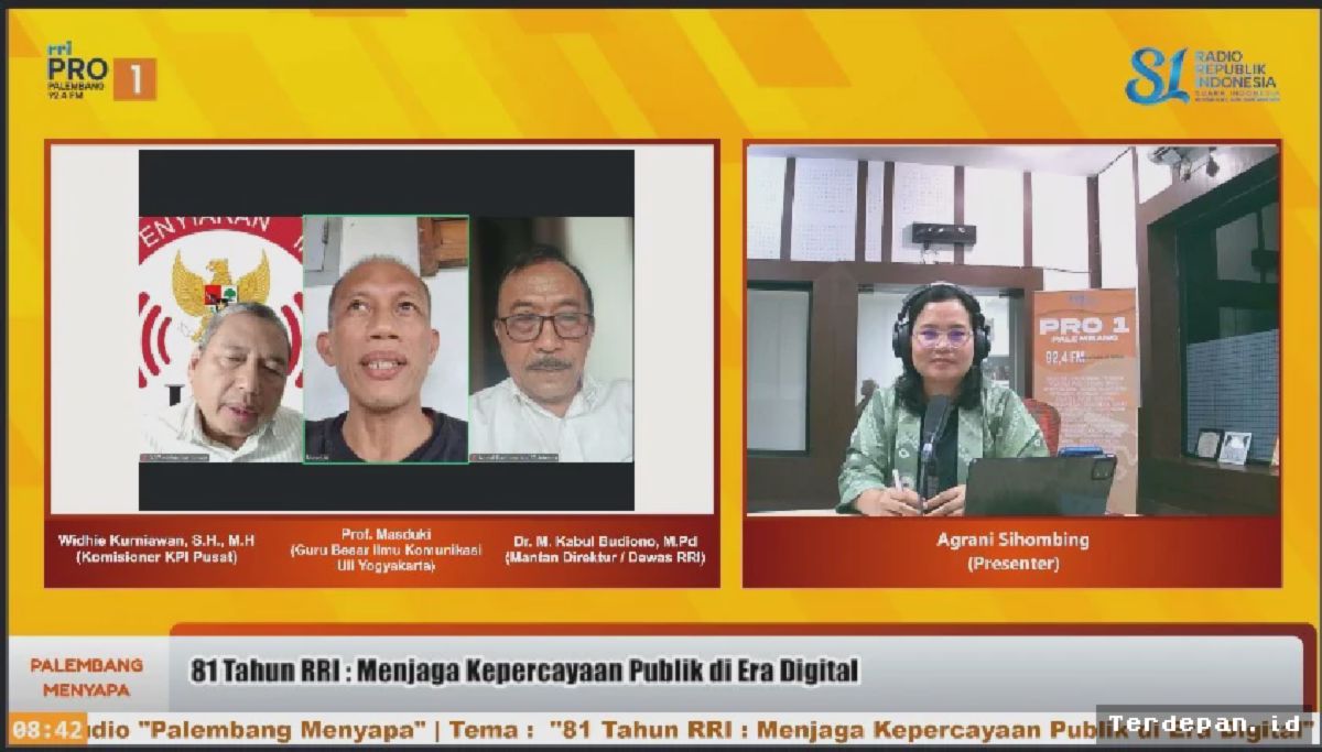 PALEMBANG — RRI Hadapi Tantangan Kepercayaan Publik Era Digital