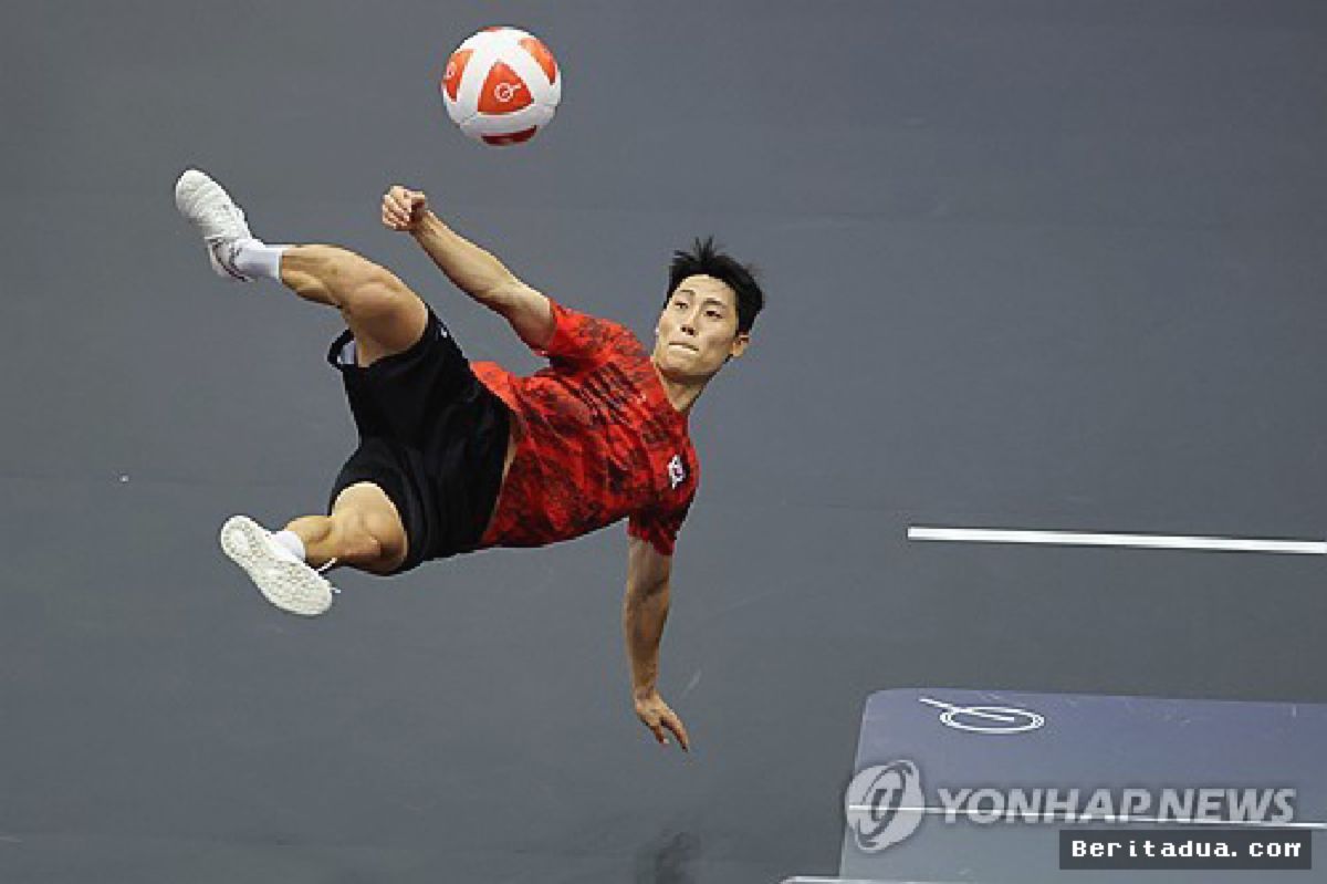 NAGOYA — Lee Jun-suk Tembus Semifinal Teqball Perdana Asian Games
