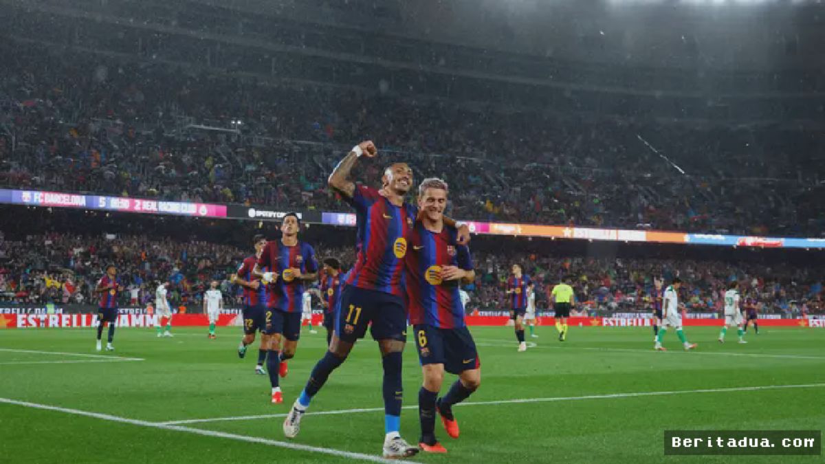 BARCELONA — Raphinha dan Gavi Tampil Gemilang Tundukkan Racing Santander