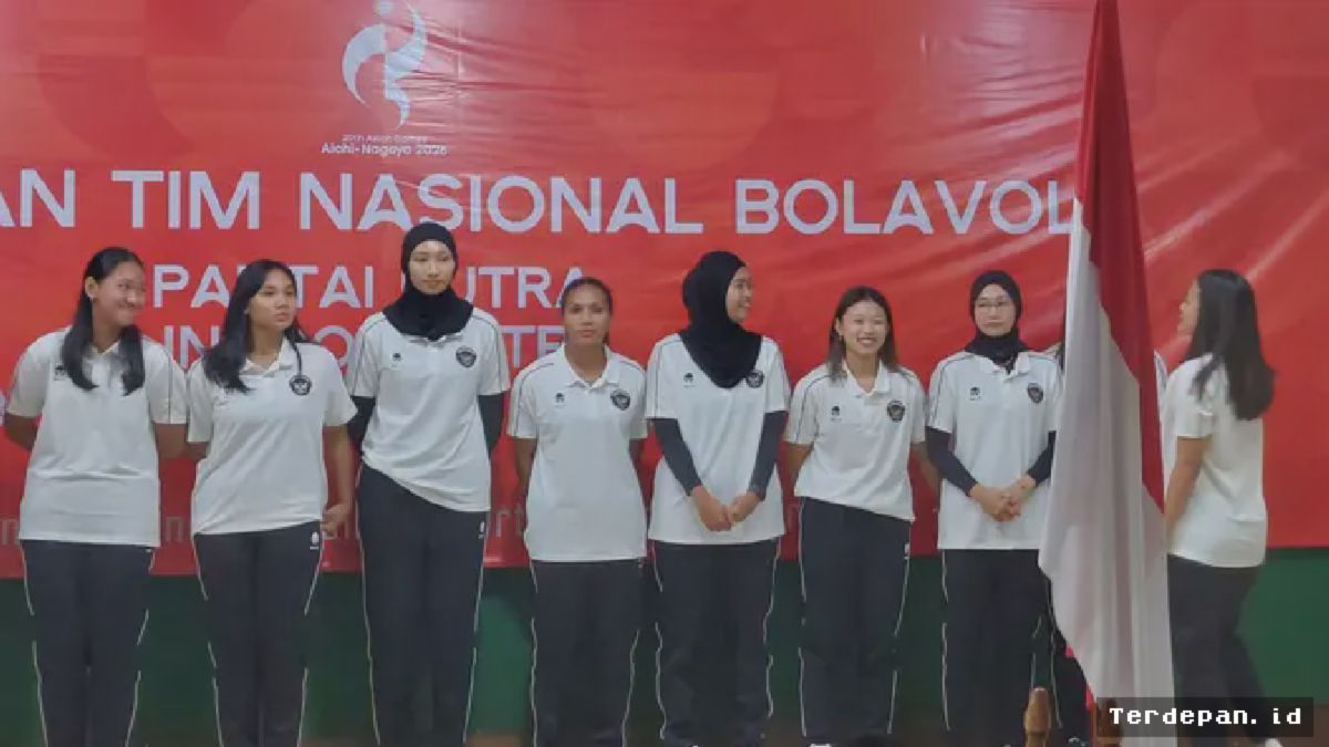 PBVSI Resmi Lepas Timnas Voli Putri dan Pantai di Sentul