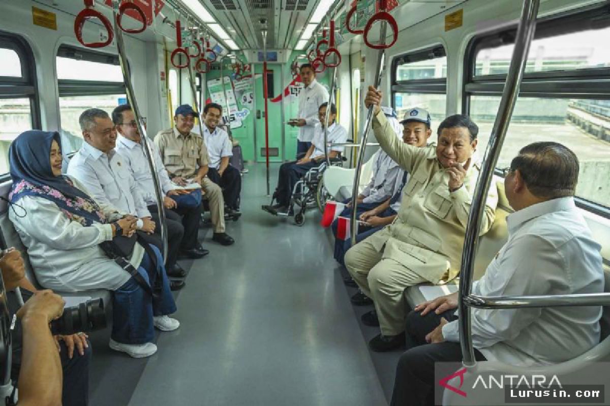 Prabowo Resmikan LRT Jakarta Rute Kelapa Gading Menuju Manggarai