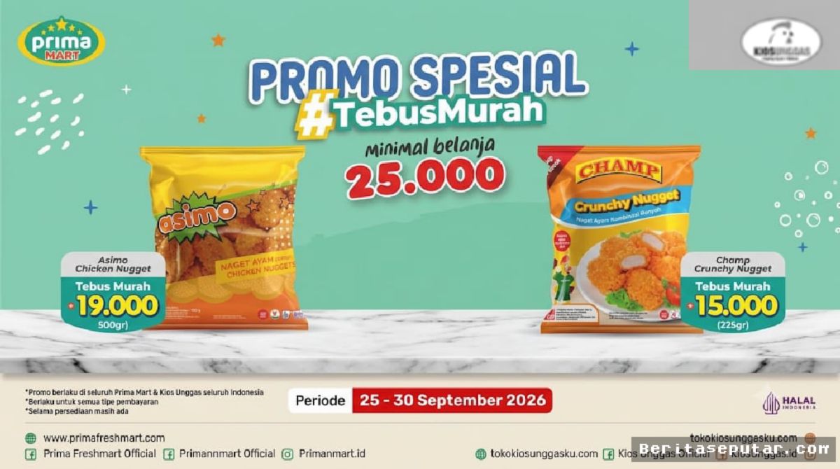 Prima Mart dan Kios Unggas Gelar Promo Tebus Murah