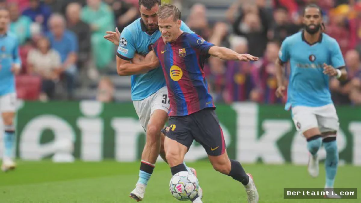 Barcelona Redam Perlawanan Feyenoord Lewat Duel Sengit Dani Olmo