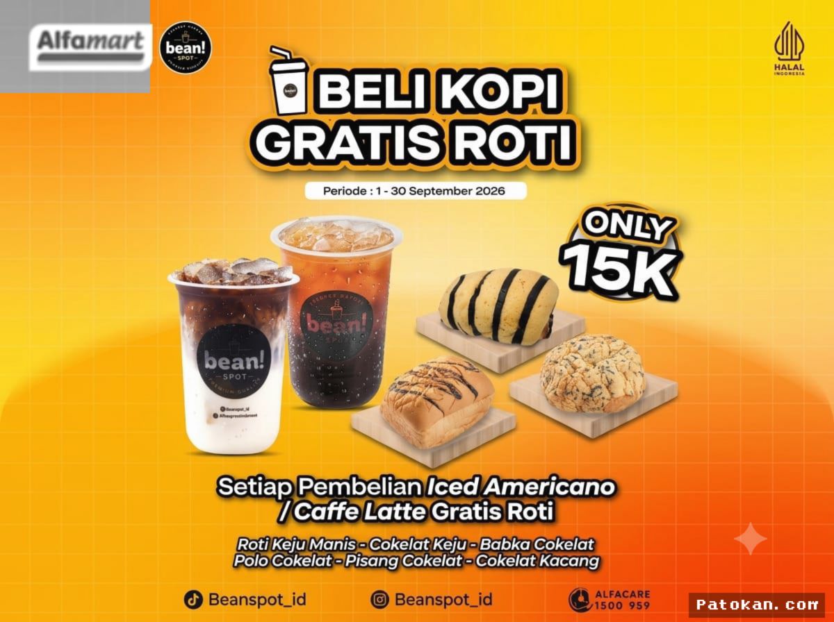 JAKARTA — Alfamart Hadirkan Paket Bundling Kopi Roti Rp15 Ribu
