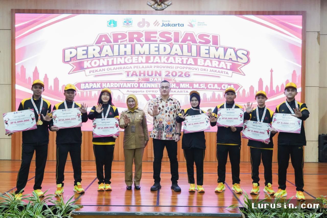 JAKARTA BARAT — Hardiyanto Kenneth Kucurkan Bonus Atlet Emas Popprov 2026