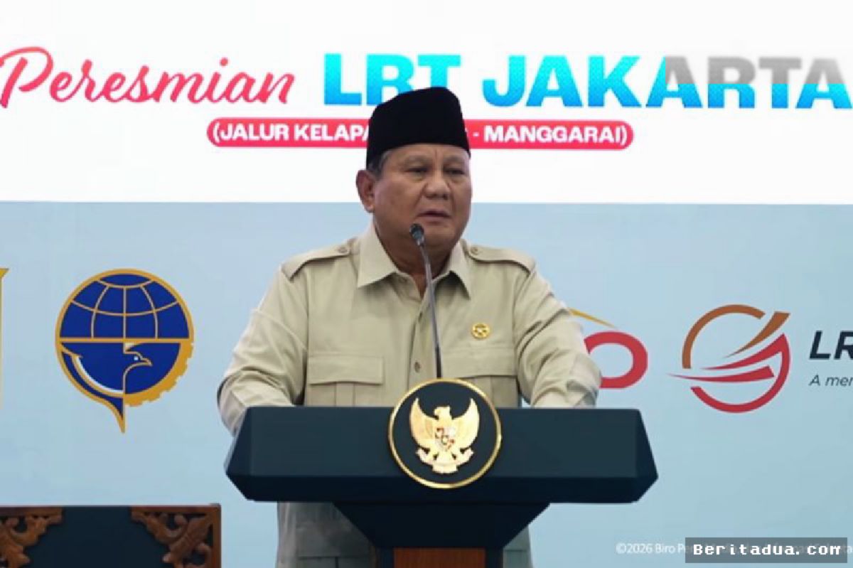 Prabowo Instruksikan Danantara Suntik Pendanaan Proyek LRT Jakarta